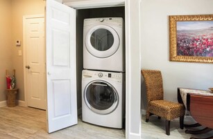 Cabin, 1 King Bed, Patio, Pool View (Tank House) | Laundry