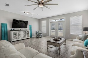 TV - Walk to Beach | Private Pool & Hot Tub | Multi-Level Coastal Home (Panama City Beach)