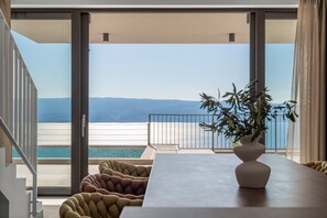 Dining - NEW! Stylish Villa Collina - Stunning Sea Views, Private Pool, Top amenities (Duće)
