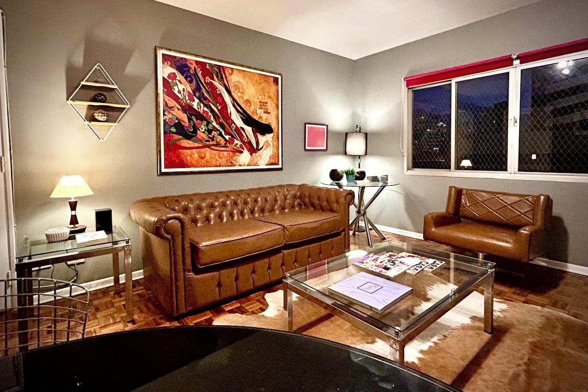 Apartment | Laptop workspace, blackout drapes, iron/ironing board, free WiFi