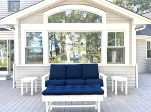 Terrace/patio - As Good as it Gets-Waterfront Retreat in Falmouth (Falmouth)