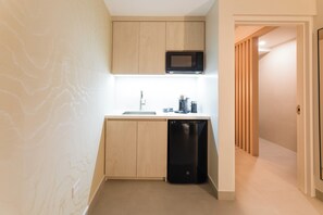 豪華單人房, 小廚 | 私人廚房 | 迷你雪櫃、微波爐、特濃咖啡機、咖啡機/沖茶器