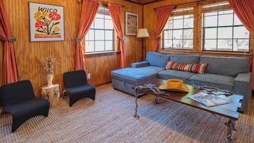 Cabin, Multiple Beds, Patio, Pool View (Cypress Creek Cabin) | Living area