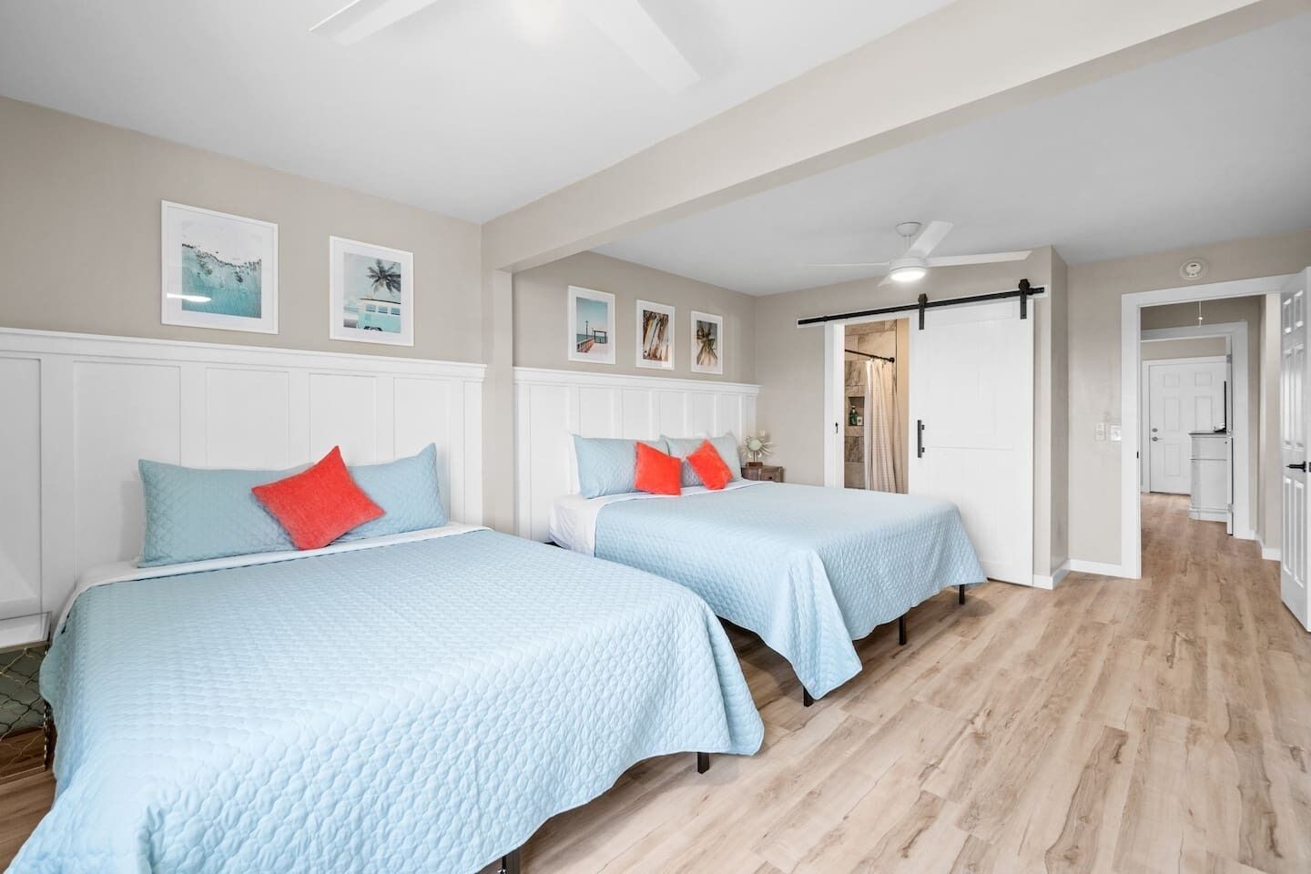 2 habitaciones, tabla de planchar con plancha y wifi gratis 