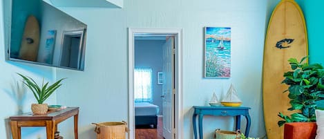 Apartment, Multiple Beds, Patio, City View (Surf + Strand Unit A) | Living area