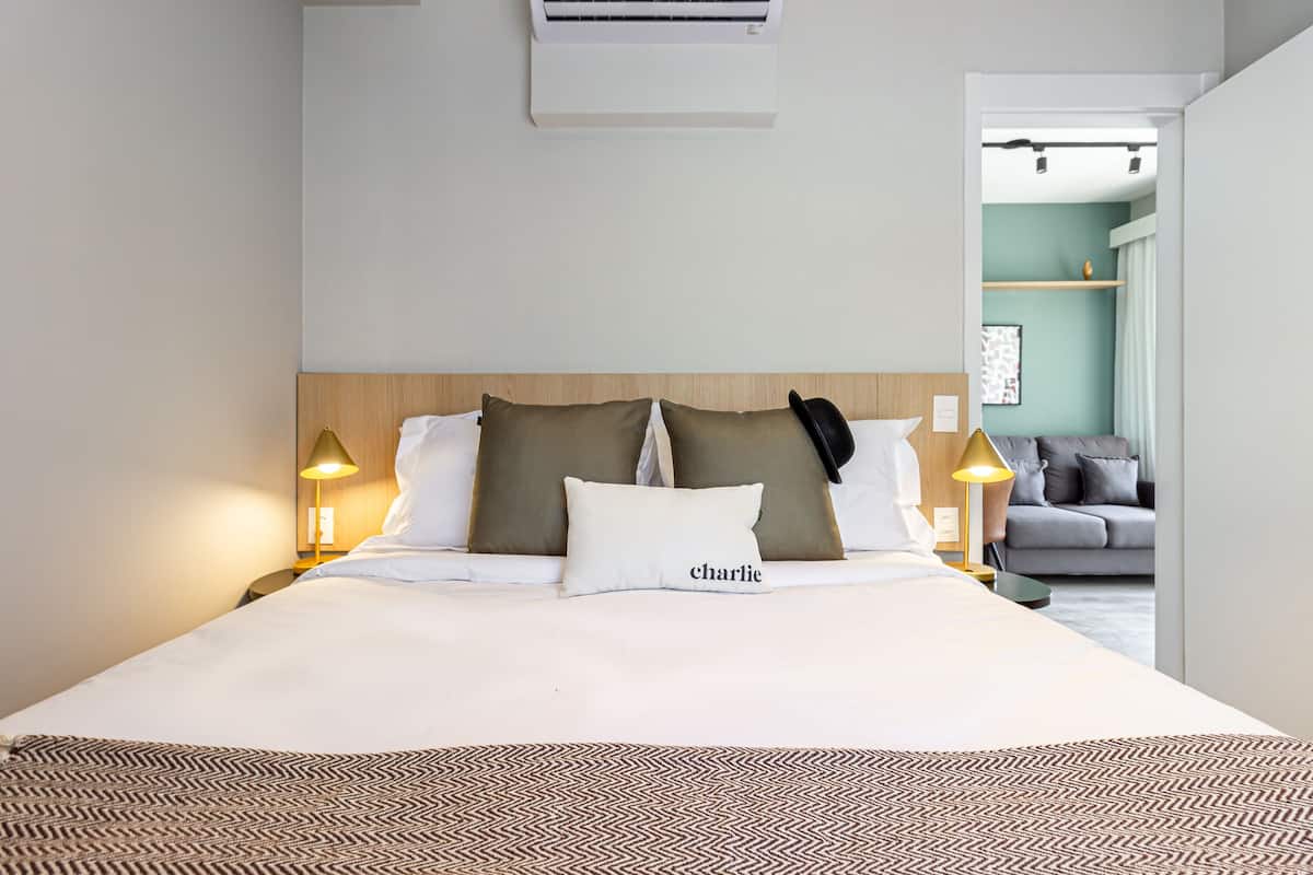 Apartamento 2 Dormitórios | Khu vực làm việc phù hợp cho laptop