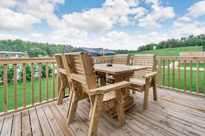 屋外ダイニングエリア