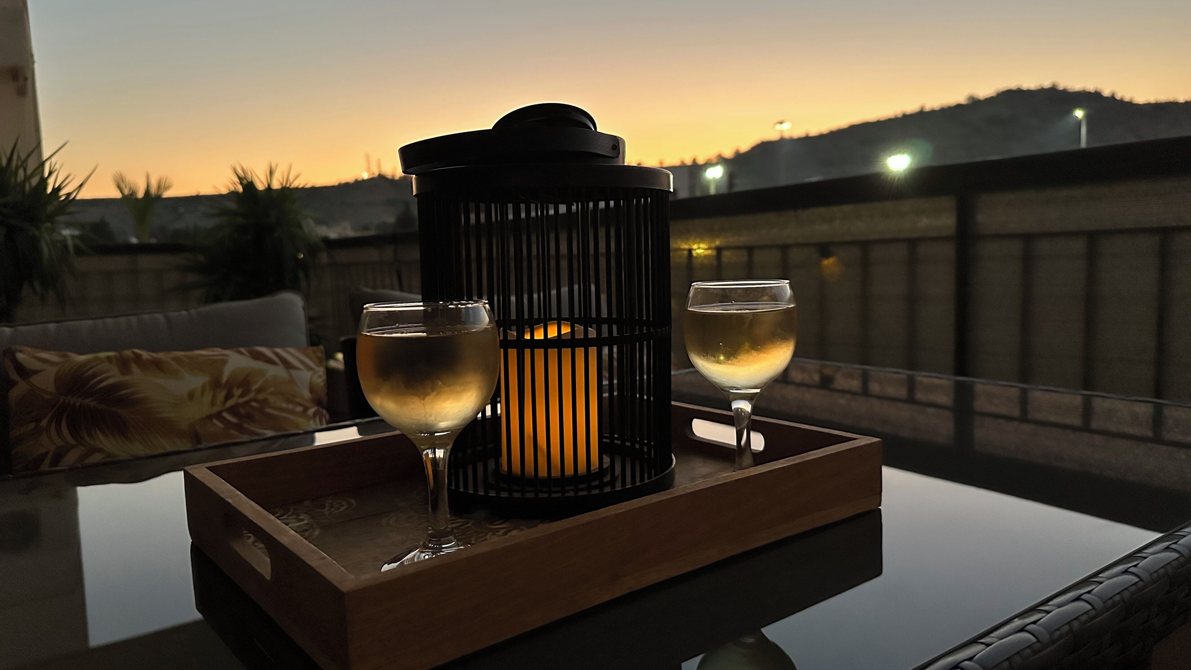 Evening Balcony View. 