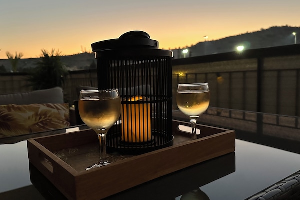 Evening Balcony View.