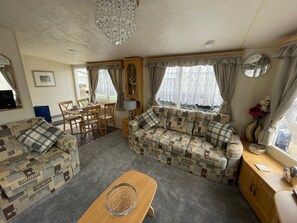 TV, fireplace - Walsh's Holiday Park - The Sapphire (Skegness)