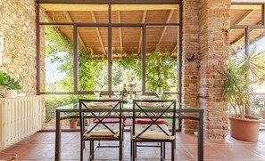 Dining - Tuscan Farmhouse with pool in the Chianti (Montefiridolfi)