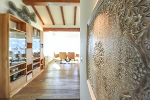 Interior - Luxury chalet with sauna and jacuzzi. 180 degrees view over the Rhone valley (Crans-Montana)