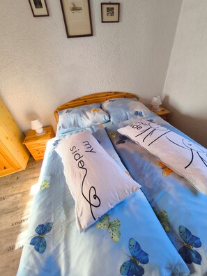 Iron/ironing board, WiFi, bed sheets - House Sonneneck 2 in the vacation property Sonneneck by the forest and water. Dogs welcome. (Tanna)