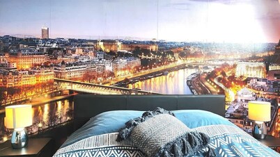Spacieux studio avec baignoire, wifi gratuit