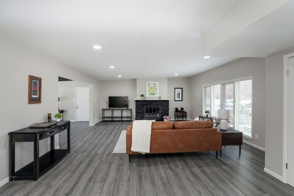 Living area - Modern East Side Ranch (Wichita)