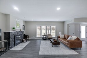 Living area - Modern East Side Ranch (Wichita)