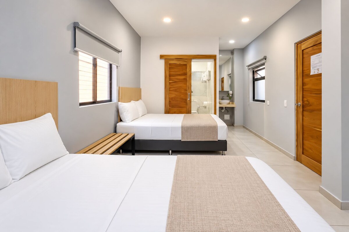Hypo-allergenic bedding available, desk, laptop workspace, WiFi (free)