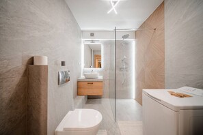 Hair dryer, towels