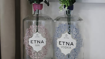 Dusch, hårtork och handdukar