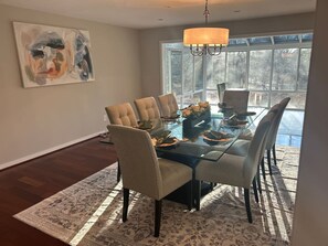Dining - Family Estate Retreat in Potomac | Private Pool, Playset, Screened Porch | 4BR/3.5BA (Potomac)