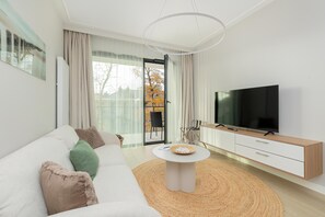 Apartment | Living area - Comfortable Apartment, Right on the Beach (Rewal)