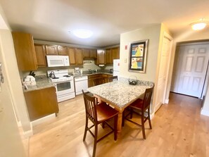 Private kitchen - Condo in Wells - 1 bedroom, stair access only (Wells)