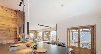 Landhaus, Erdgeschoss, terrasse, balkon, kamin oder ofen für holz, 200m², La Rosière