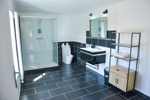 Towels, soap, toilet paper