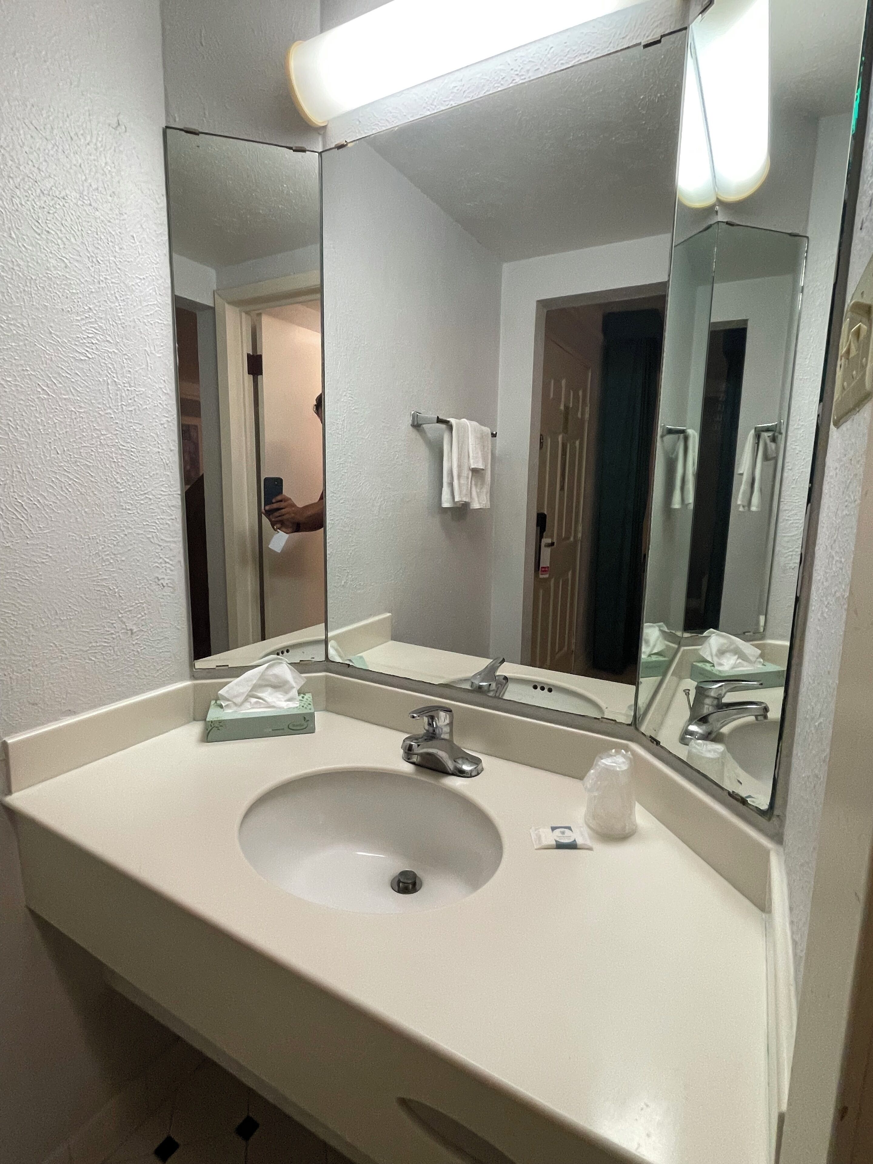 Towels, soap, toilet paper