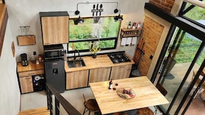 Private kitchen - Chalet VerdeTerra cottage for remote housing or work (Tapalpa)
