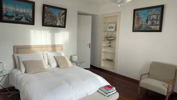 Desk, iron/ironing board, travel cot, free WiFi