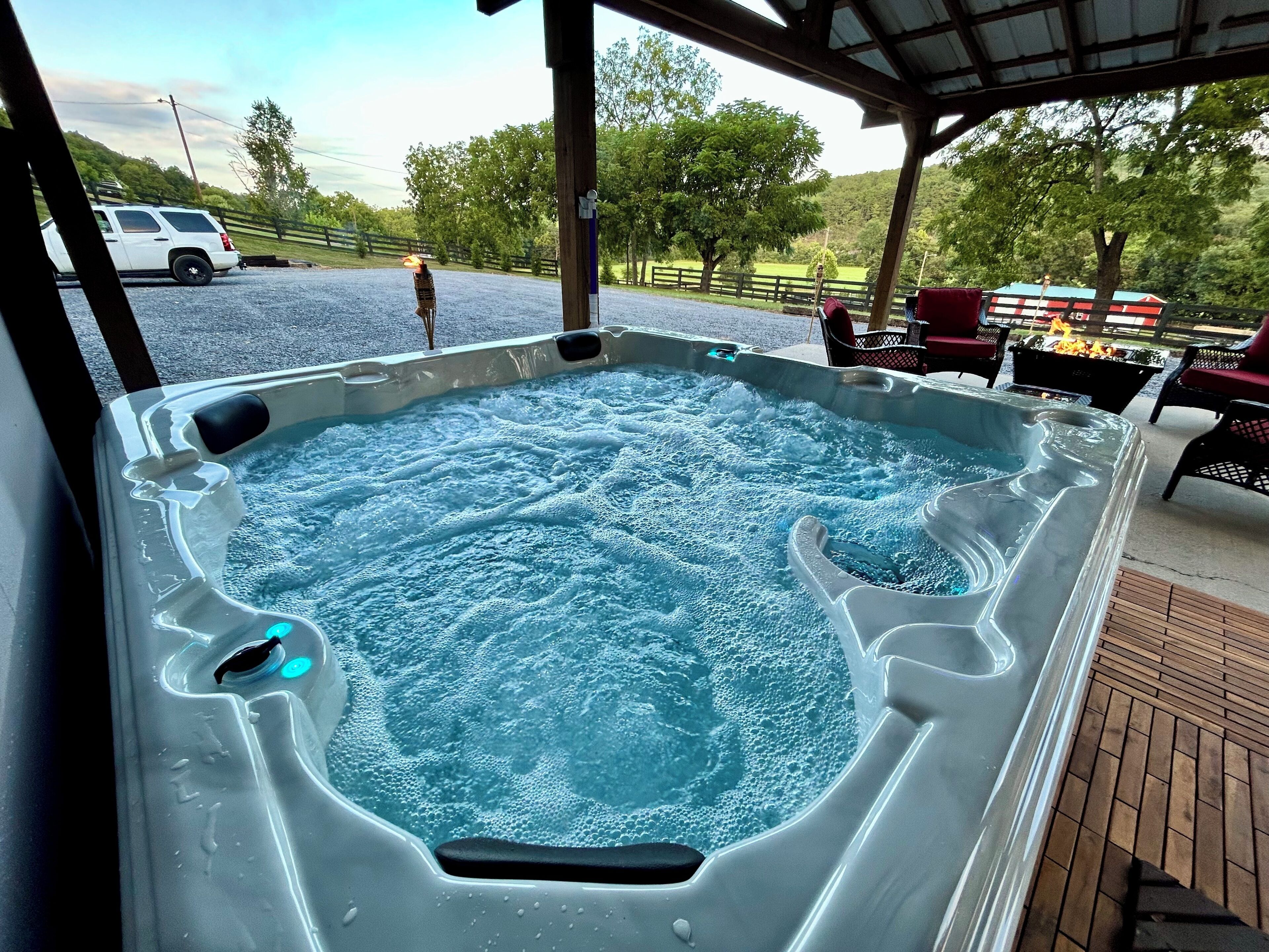 Bain à remous extérieur