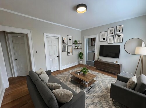 Cozy furnished 2 bedroom,  1 bath apartment + Office Space.