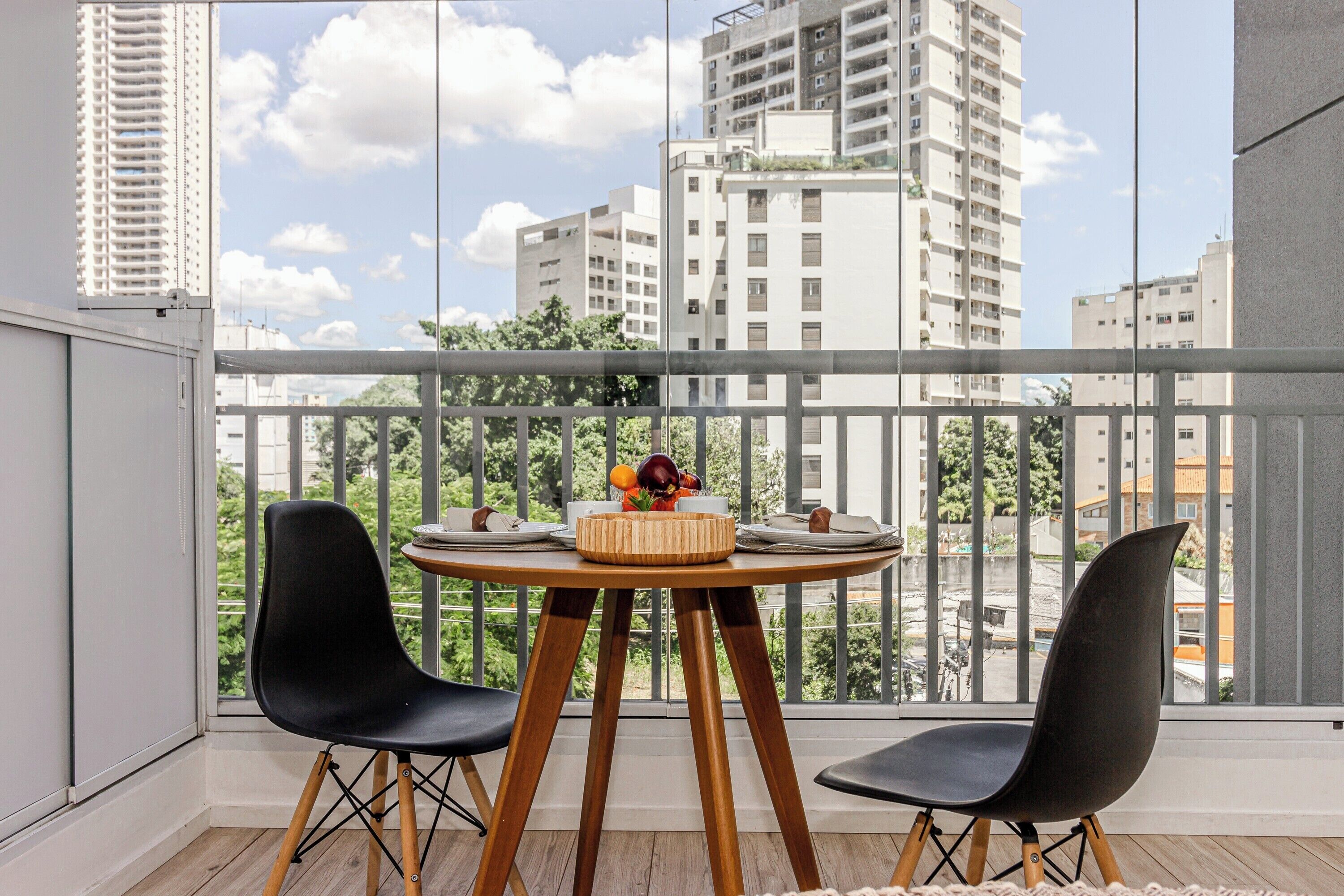 Studio Casal com Varanda | Restaurante al aire libre