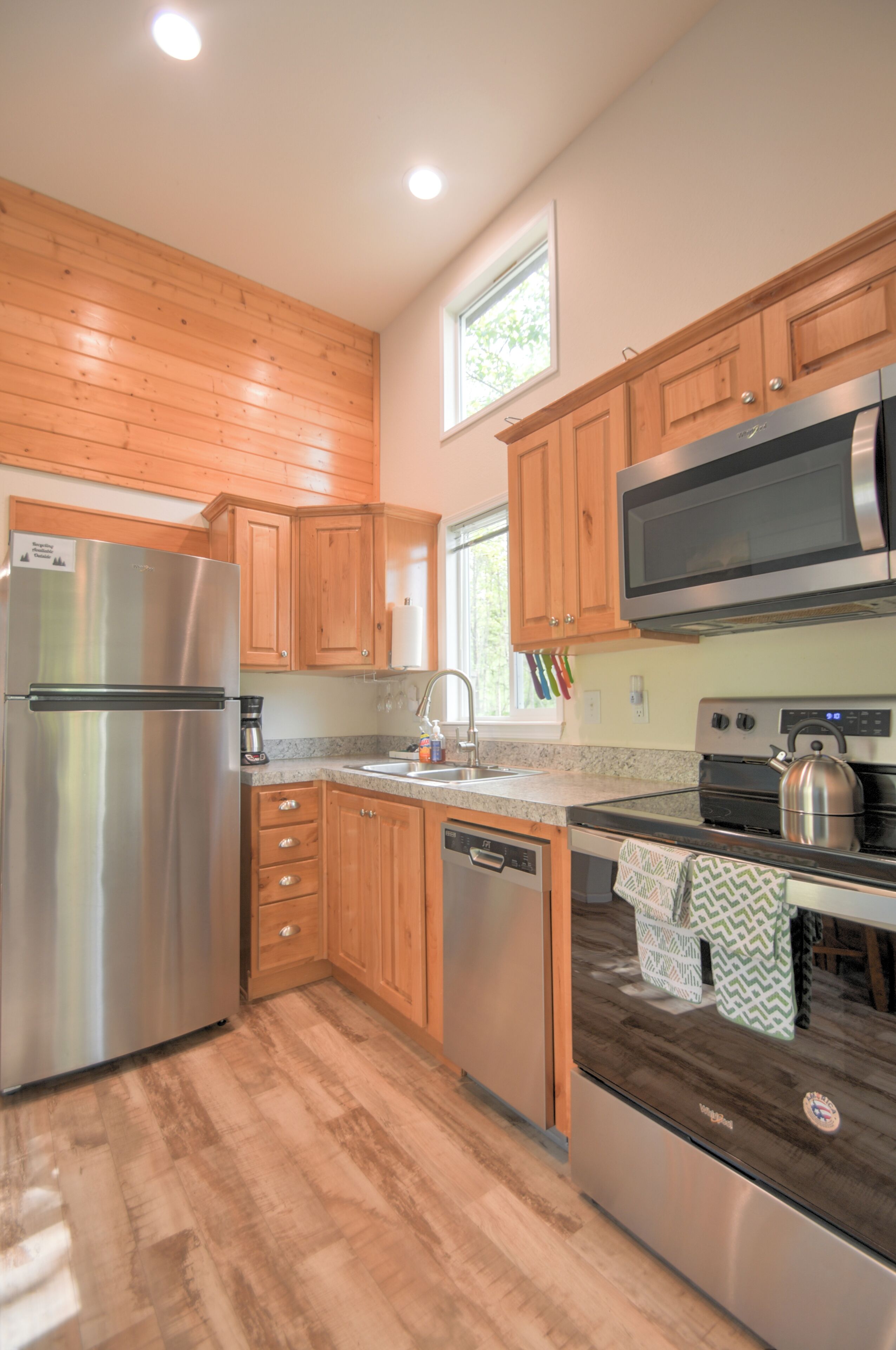 Microwave, oven, stovetop, dishwasher