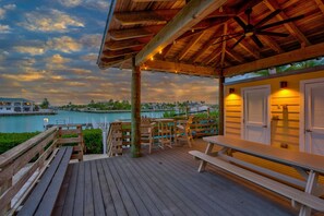 Outdoor dining - Water Views | Private Pool Oasis + Gazebo + Kayaks (Marathon)