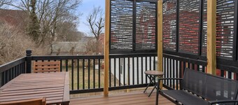Chic Apt with Private Deck and Parking