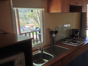Fridge, microwave, dishwasher, coffee/tea maker - Mobile home with terrace - 4 guests (Saint-Girons)