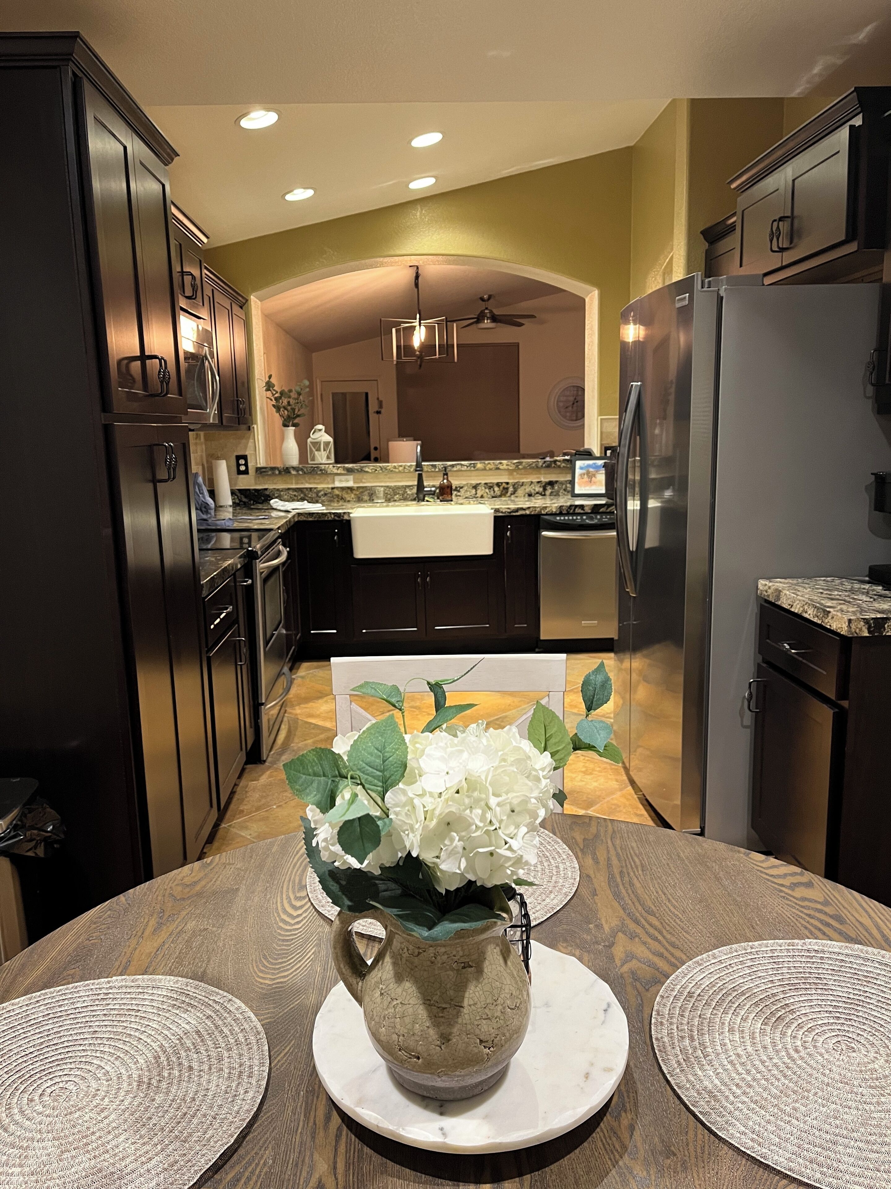 Microwave, oven, stovetop, dishwasher