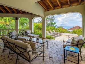 Terrace/patio - Stunning Vacation Villa Rental in the British Virgin Islands (Mahoe Bay)