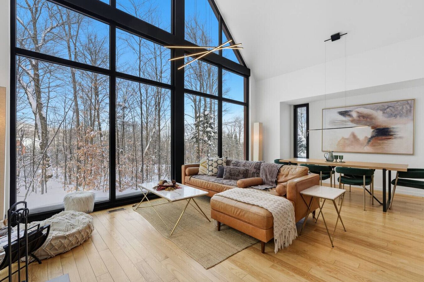 TV, fireplace, offices