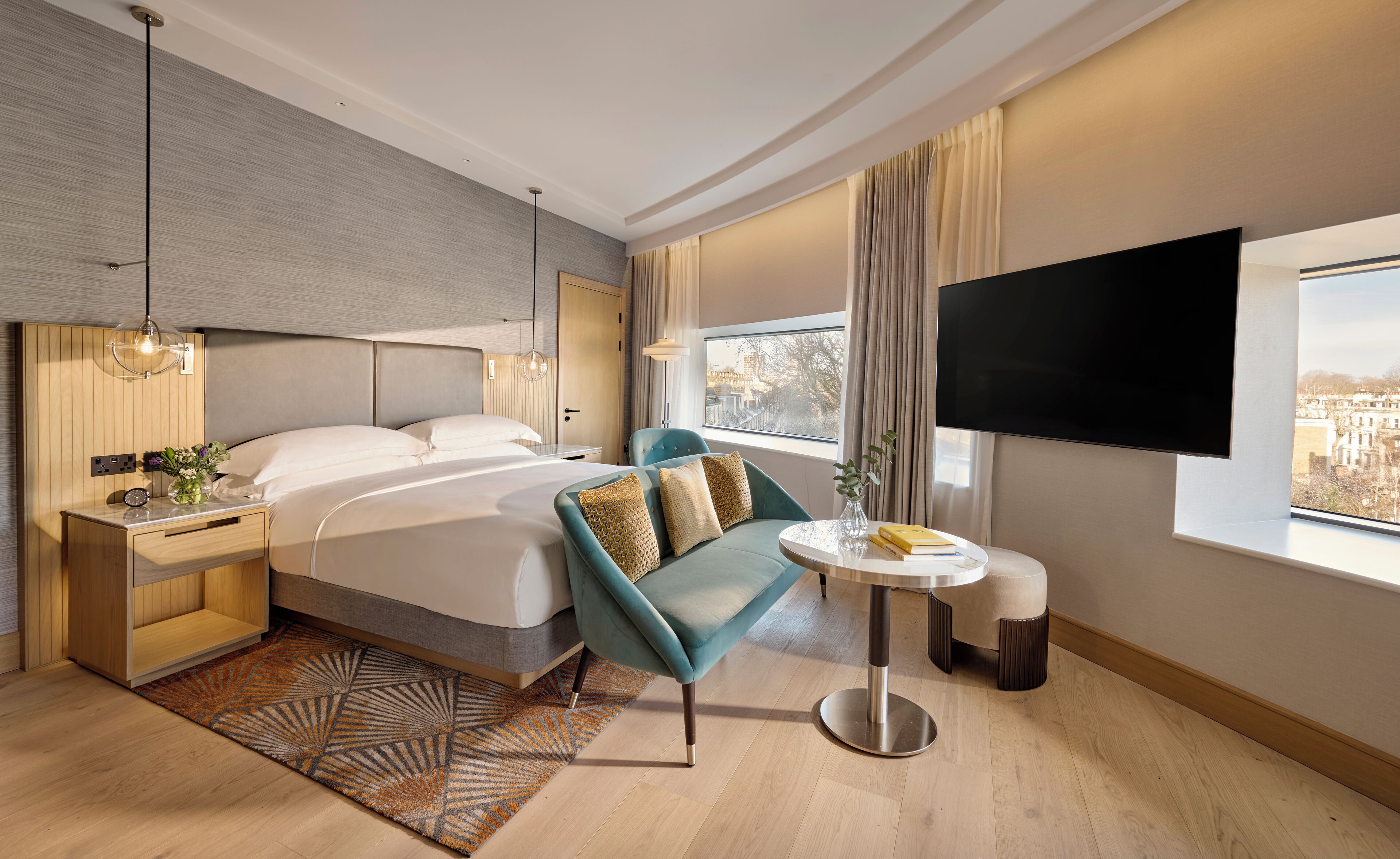 Premium-Zimmer, 1 King-Bett, Eckzimmer | Allergikerbettwaren, Zimmersafe, Bügeleisen/Bügelbrett