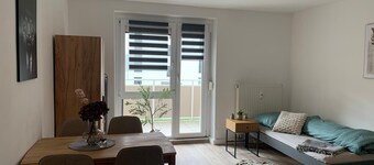 Modern vacation apartment with balcony near Lake Goitzsche