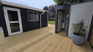 Terrace/patio - Swim, Fish, Play - Appleton Beach Stay, Waiotahi Beach, Opotiki (Waiotahe)