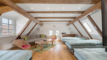 1 slaapkamer, een strijkplank/strijkijzer, wifi, beddengoed