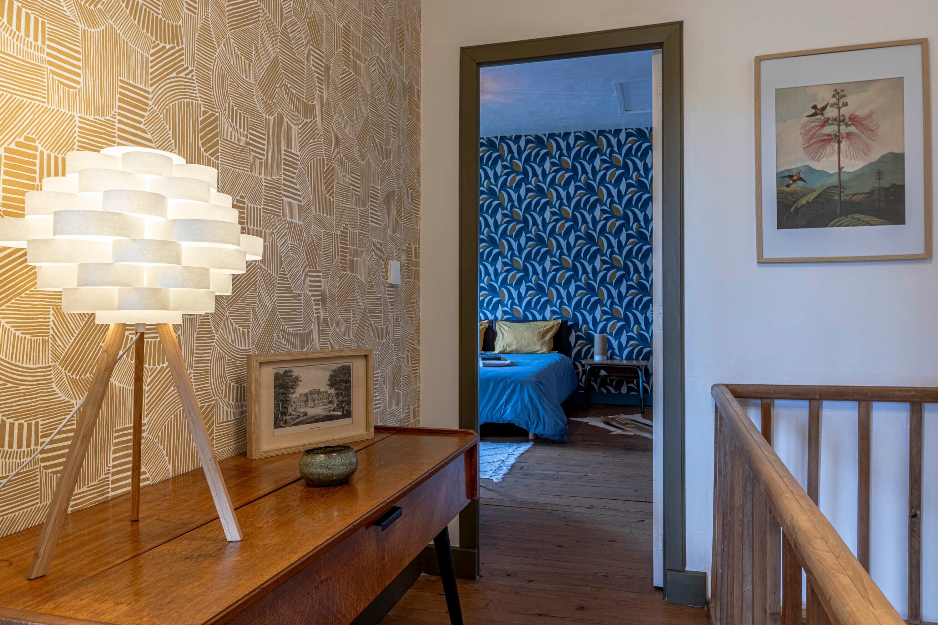 2 chambres, fer et planche à repasser, Wi-Fi, draps fournis