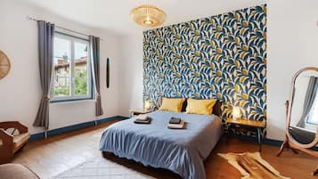 2 makuuhuonetta, silitysrauta/-lauta, Wi-Fi, vuodevaatteet