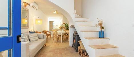 TV connectée, cheminée