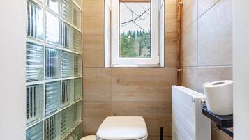 Douche, sèche-cheveux