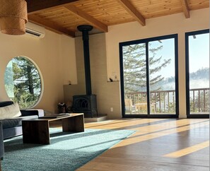 Living area - Epic views, modern luxury, private retreat in West Marin on hilltop 2 acre (Lagunitas-Forest Knolls)